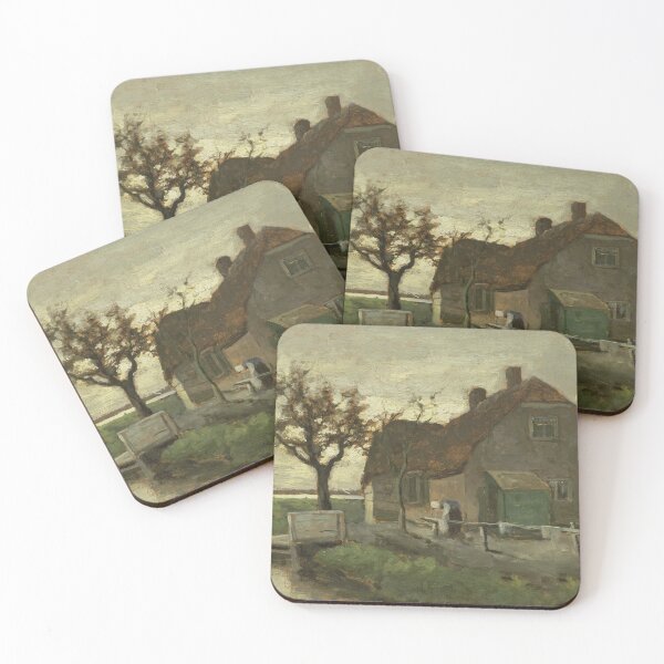 Item preview, Vintage Farmhouse River Landscape Painting: Rustic Cottage Wall Art designed and sold by SavageVision.