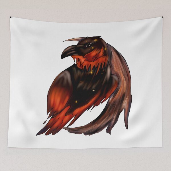 Item preview, Ashen Raven – Phoenix Spirit Illustration designed and sold by Kmaciulyte94.