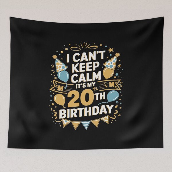 Item preview, 20 Year Old I Can't Keep Calm It's My 20th Birthday designed and sold by MythWoot.