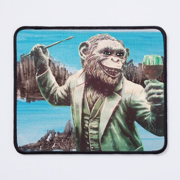 Item preview, Monkey, glass, city, town, blue sky designed and sold by NessArtByEwa.