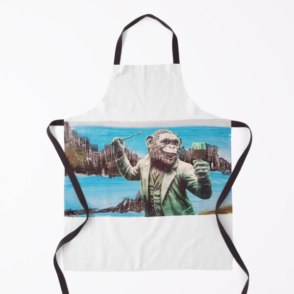 Item preview, Monkey, glass, city, town, blue sky designed and sold by NessArtByEwa.