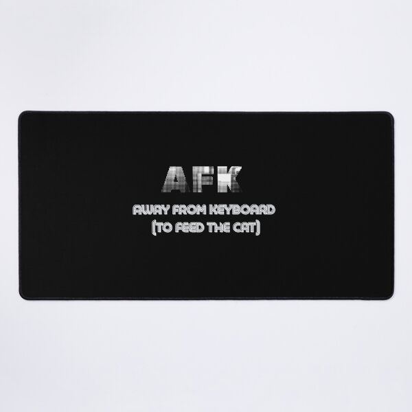 Item preview, AFK To Feed The Cat - Funny Gamer & Cat Lover Design designed and sold by CarlaCras.