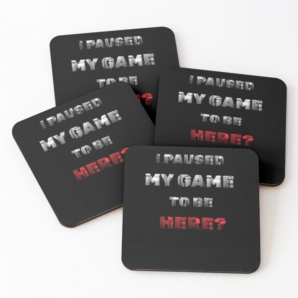 Item preview, I Paused My Game To Be Here? - Funny Gamer Glitch Text designed and sold by CarlaCras.