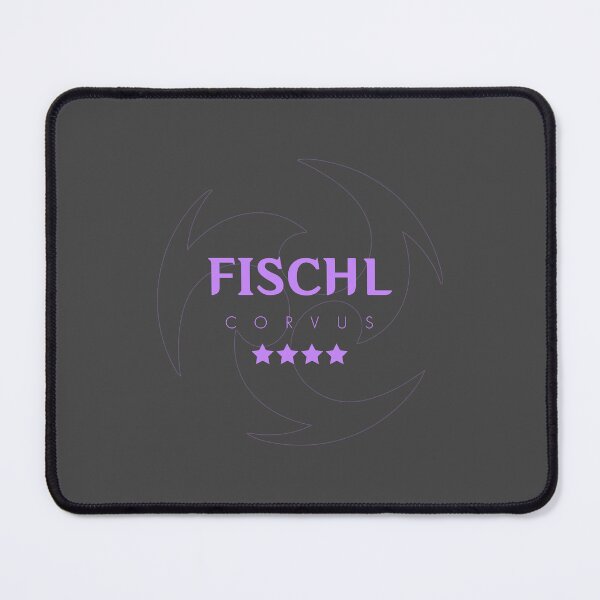 Item preview, Genshin Fischl Nameplate designed and sold by NeonSunsetMedia.