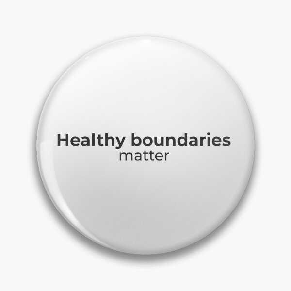 Item preview, Healthy boundaries matter - Minimalist statement designed and sold by Bianca Eder - Healing Collection.