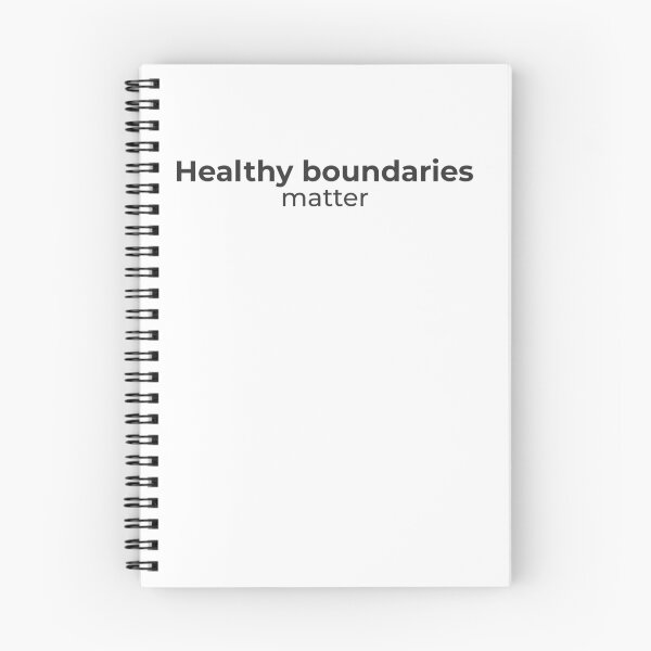 Item preview, Healthy boundaries matter - Minimalist statement designed and sold by Bianca Eder - Healing Collection.