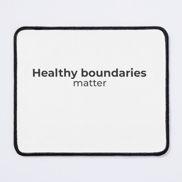 Item preview, Healthy boundaries matter - Minimalist statement designed and sold by Bianca Eder - Healing Collection.