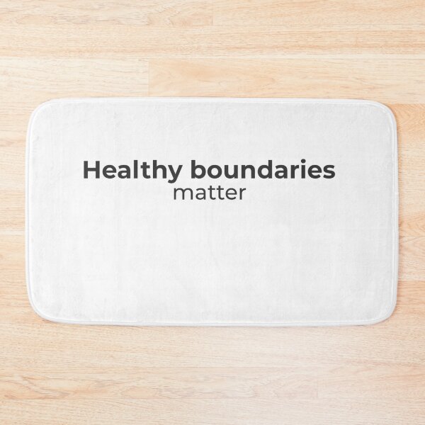 Item preview, Healthy boundaries matter - Minimalist statement designed and sold by Bianca Eder - Healing Collection.
