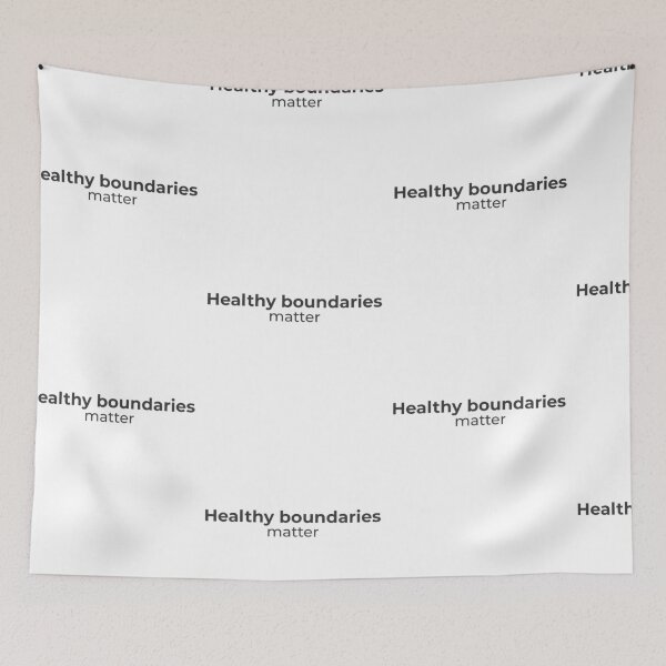 Item preview, Healthy boundaries matter - Minimalist statement designed and sold by Bianca Eder - Healing Collection.