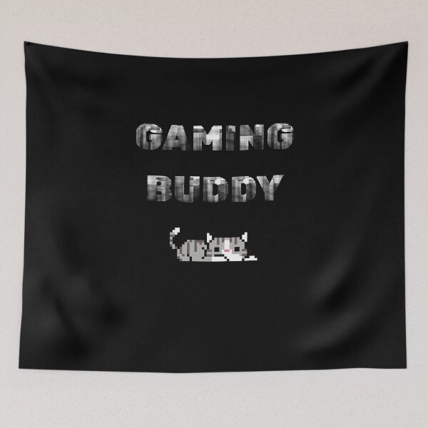 Item preview, Gaming Buddy Cat - Cute Pixel Art Cat for Retro Gamers designed and sold by CarlaCras.