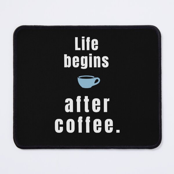 Item preview, Life Begins After Coffee – Morning Coffee Quote Typography - Cute designed and sold by MK-Charlie.