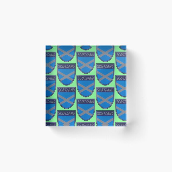 Artikelvorschau, Auffälliges schottisches Wappen-Design, einzigartiges Geschenk, pastellgrüner Hintergrund entworfen und verkauft von Arniesart85.