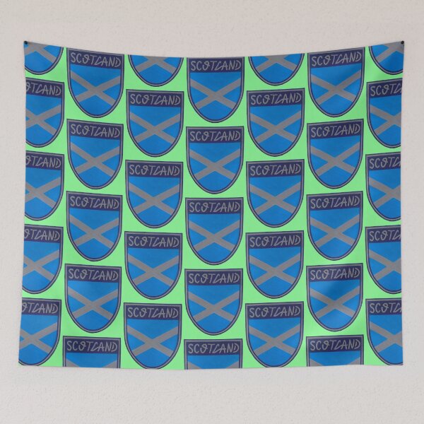 Item preview, Striking Scottish Emblem Sheild Design Unique Gift Present Pastel Green Background designed and sold by Arniesart85.