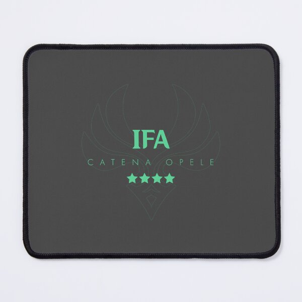 Item preview, Genshin Ifa Nameplate designed and sold by NeonSunsetMedia.