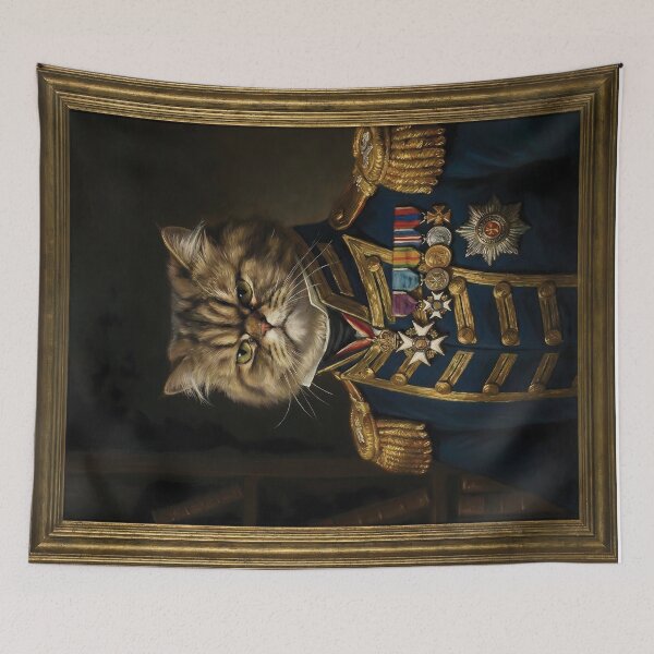 Item preview, General Persian Cat Dark Academia Historical Parody designed and sold by Teeflex.