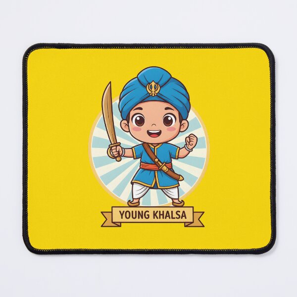 Item preview, Young Khalsa – Cute Sikh Warrior Kid with Sword & Turban | Sikhism Art designed and sold by SinghMerchUniverse.