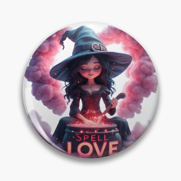 Item preview, Little Witch Brewing Pink Love Spell designed and sold by newvisionart191.