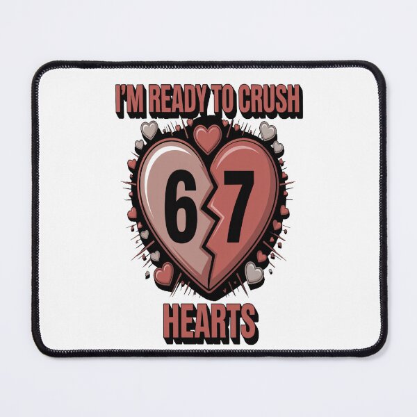 Item preview, I'm Ready to Crush 67 Hearts Tshirt designed and sold by Jacky-Design.