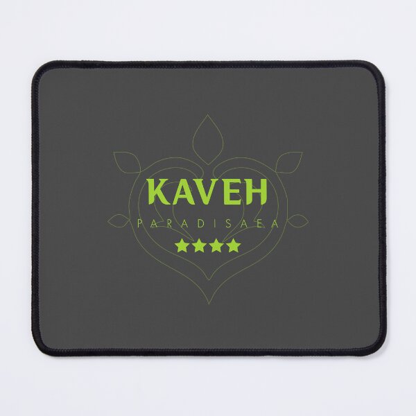 Item preview, Genshin Kaveh Nameplate designed and sold by NeonSunsetMedia.