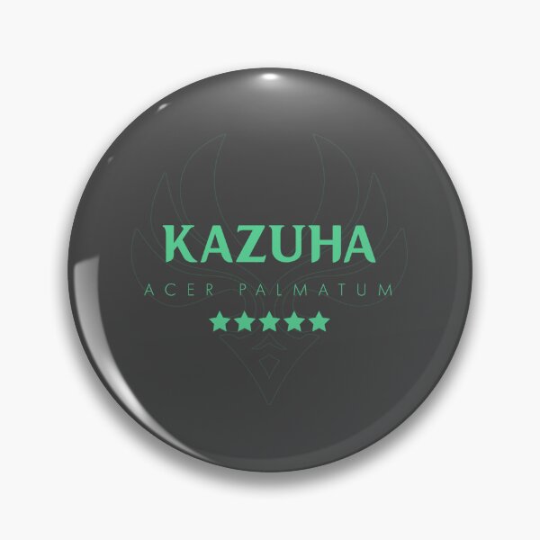 Item preview, Genshin Kazuha Nameplate designed and sold by NeonSunsetMedia.