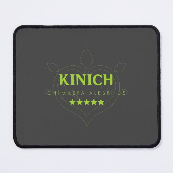 Item preview, Genshin Kinich Nameplate designed and sold by NeonSunsetMedia.