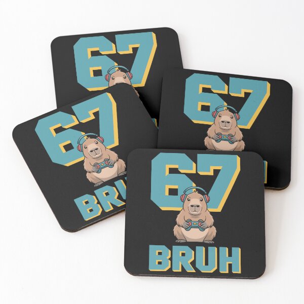 Item preview, Gamer Capybara with Headphones 67  bruh designed and sold by jkrphoto.