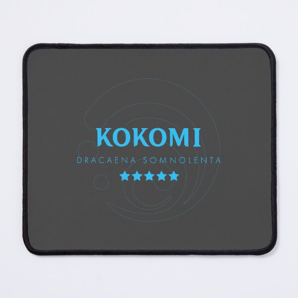 Item preview, Genshin Kokomi Nameplate designed and sold by NeonSunsetMedia.