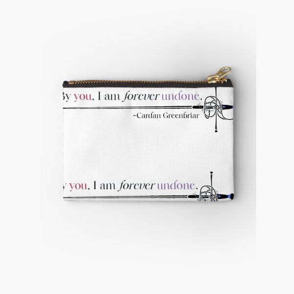 Item preview, By you, I am forever undone | Cardan Greenbriar quote designed and sold by Nyxander's Bookish Catalogue.