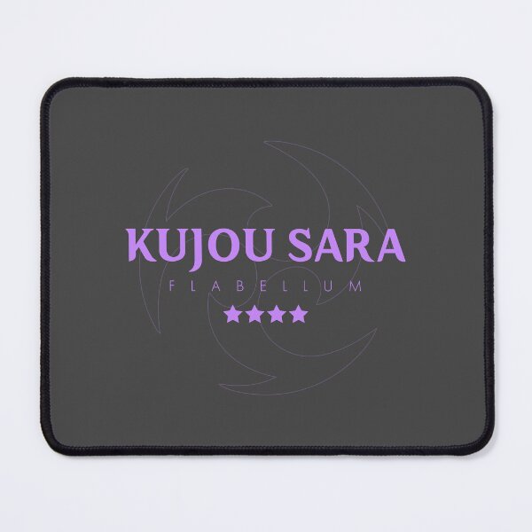 Item preview, Genshin Kujou Sara Nameplate designed and sold by NeonSunsetMedia.