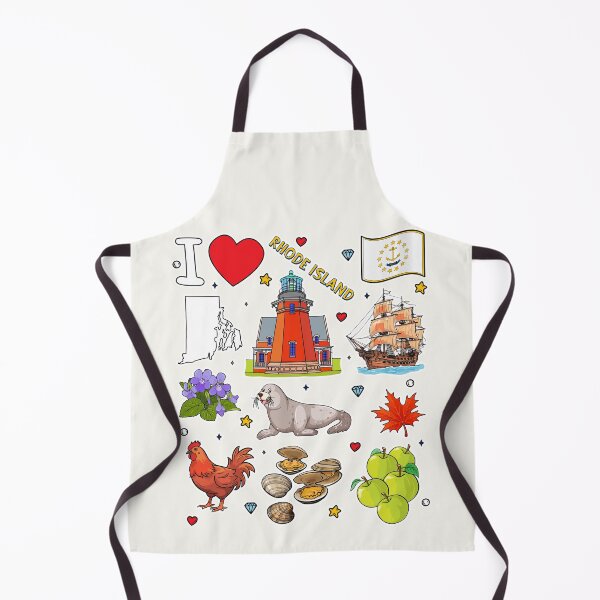 Item preview, Rhode Island State Pride, Iconic Landmarks and Symbols Pattern designed and sold by mashmosh.