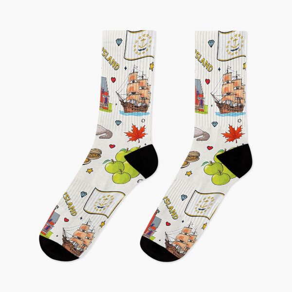 Item preview, Rhode Island State Pride, Iconic Landmarks and Symbols Pattern designed and sold by mashmosh.