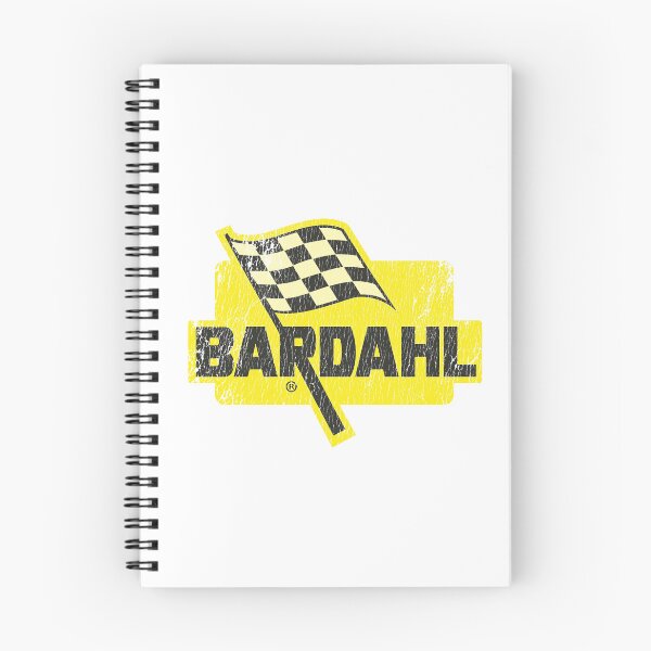 Item preview, Vintage 1960s-80s Bardahl chequer flag emblem - aged, worn print designed and sold by retropetrol.