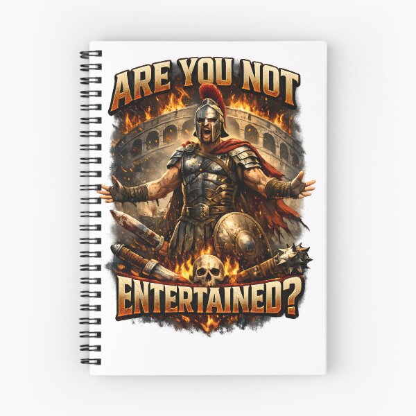Item preview, Are You Not Entertained – Epic Roman Gladiator Quote Graphic Tee designed and sold by jahiggin.