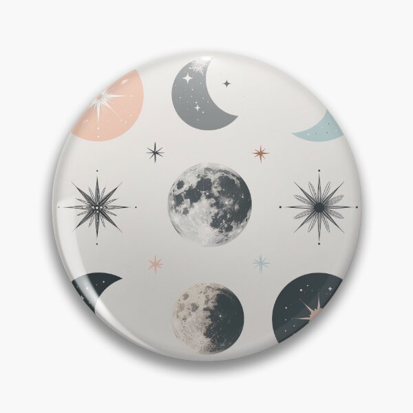 Item preview, Boho Celestial Seamless Pattern – Minimal Moons, Stars & Planets (Neutral) designed and sold by CreativeGarage.