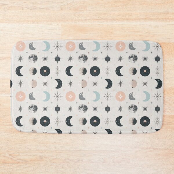 Item preview, Boho Celestial Seamless Pattern – Minimal Moons, Stars & Planets (Neutral) designed and sold by CreativeGarage.