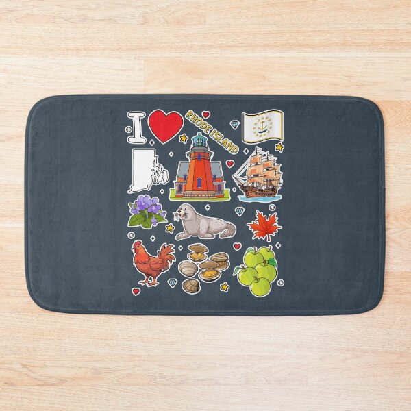 Item preview, Rhode Island Pride - State Symbols Sticker Pack & Souvenir designed and sold by mashmosh.