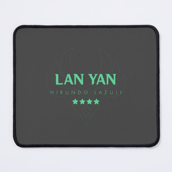 Item preview, Genshin Lan Yan Nameplate designed and sold by NeonSunsetMedia.