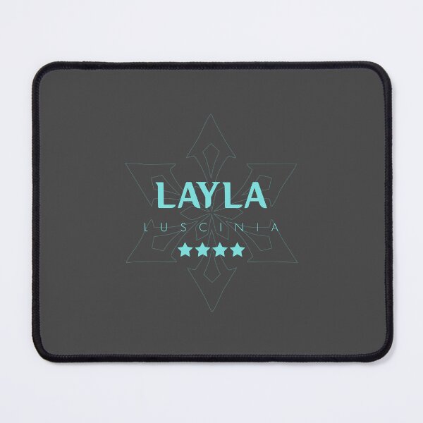 Item preview, Genshin Layla Nameplate designed and sold by NeonSunsetMedia.