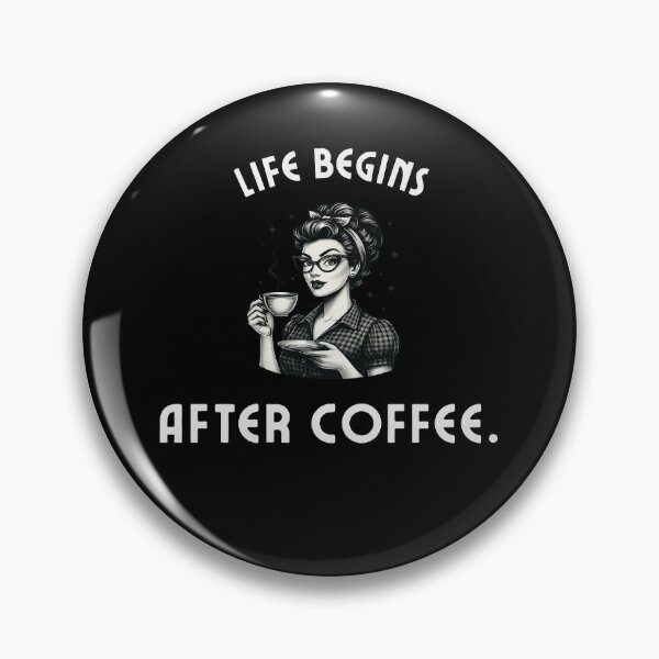 Item preview, Life Begins After Coffee – Morning Coffee Quote Typography - Cartoon designed and sold by MK-Charlie.