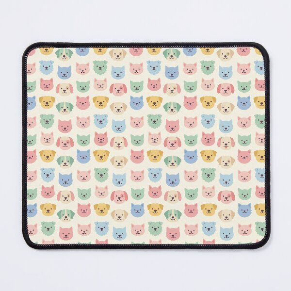 Item preview, Minimal Pet Portrait Pattern – Pastel Dogs and Cats designed and sold by CreativeGarage.