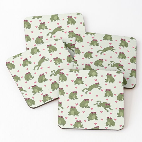 Item preview, Cute Valentine frogs pattern  designed and sold by FatBirdie.