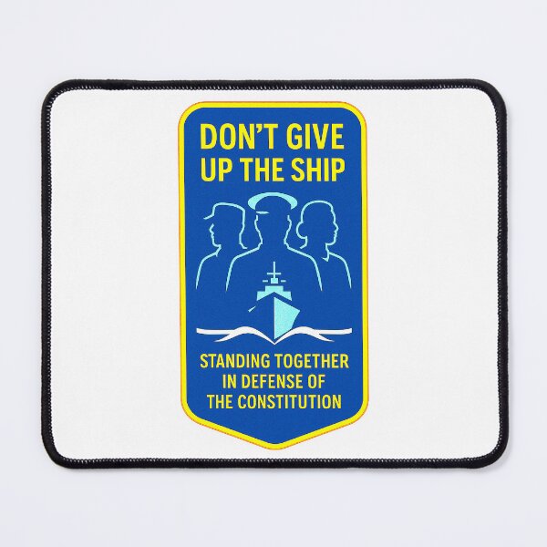 Item preview, ✨DON’T GIVE UP THE SHIP – BADGE COLLECTION — ✨“Courage Doesn’t Cower”✨ Edition designed and sold by WheelieGdArt.
