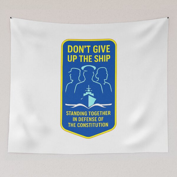 Item preview, ✨DON’T GIVE UP THE SHIP – BADGE COLLECTION — ✨“Courage Doesn’t Cower”✨ Edition designed and sold by WheelieGdArt.