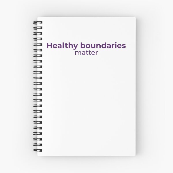 Item preview, Healthy boundaries matter - Minimalist statement designed and sold by Bianca Eder - Healing Collection.