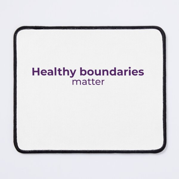 Item preview, Healthy boundaries matter - Minimalist statement designed and sold by Bianca Eder - Healing Collection.