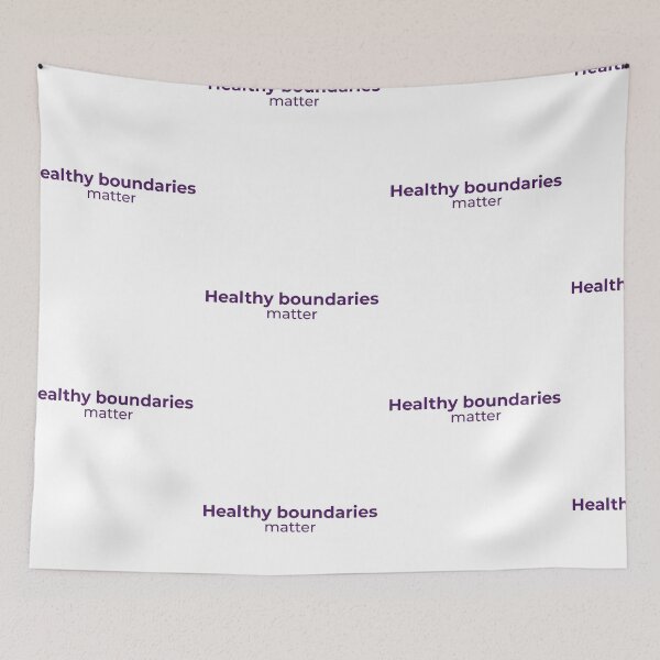 Item preview, Healthy boundaries matter - Minimalist statement designed and sold by Bianca Eder - Healing Collection.