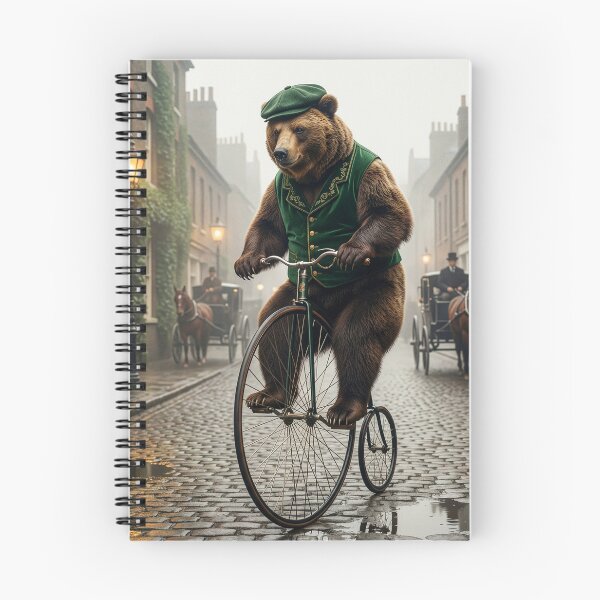 Item preview, Bear Rides a Penny Farthing Bicycle in London designed and sold by Tridentulus.