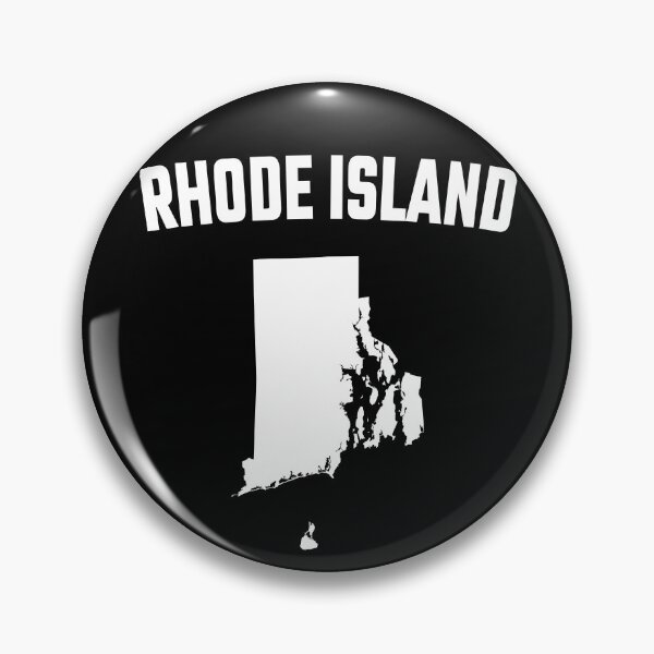 Item preview, Rhode Island State Map Silhouette - Minimalist White & Black Style designed and sold by mashmosh.