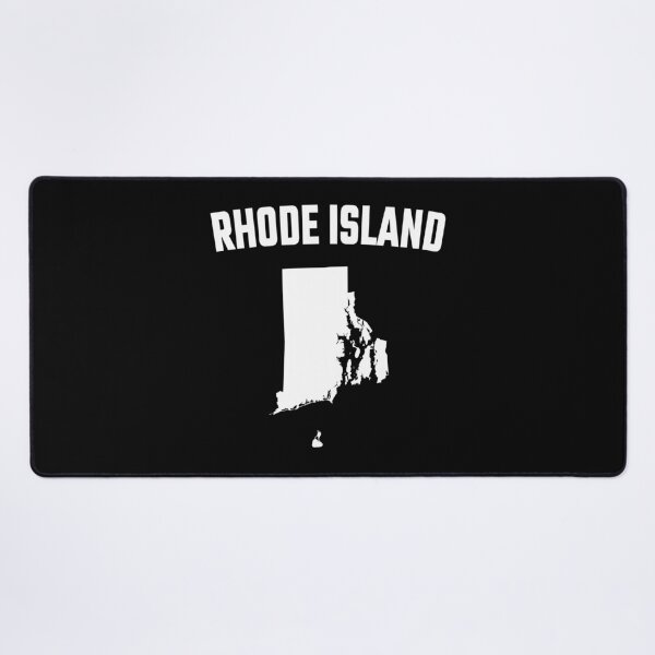 Item preview, Rhode Island State Map Silhouette - Minimalist White & Black Style designed and sold by mashmosh.