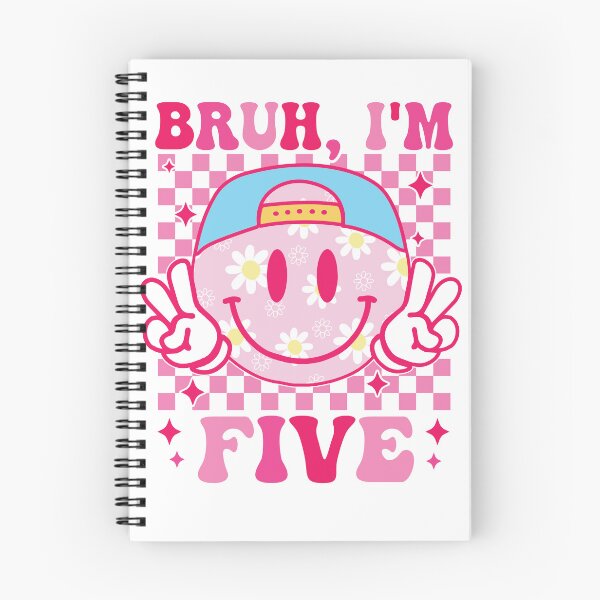 Item preview, Bruh I'm Five 5 5th Birthday Girls Groovy 5 Years Old designed and sold by Night Forest.